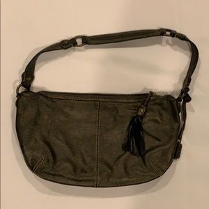 Grey shoulder bag